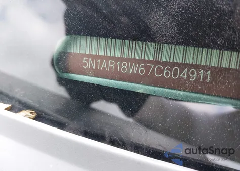 2007 Nissan Pathfinder Se из США, поврежденный, VIN 5N1AR18W67C604911